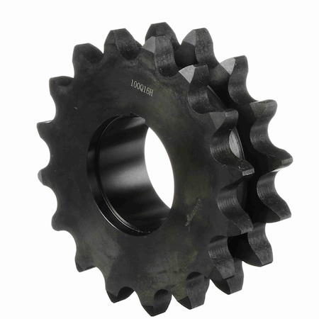 Browning Steel Bushed Bore Roller Chain Sprocket, D100Q16 D100Q16